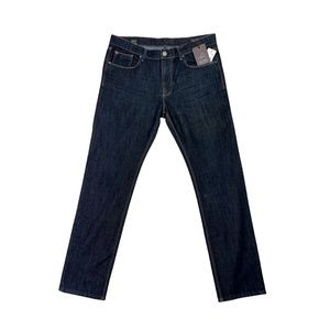 New DL1961 Men’s XFIT Jeans, Slim Straight Fit, Deep Blue Indigo Wash size 34